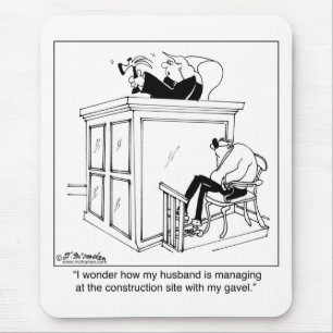 Tapis De Souris Le juge utilise un marteau, pas Gavel