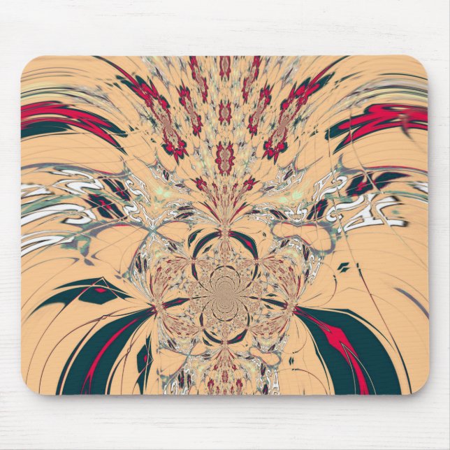 Tapis De Souris Le Kaleidoscope Africain Vibrant : Un Plaisir Pais (Devant)