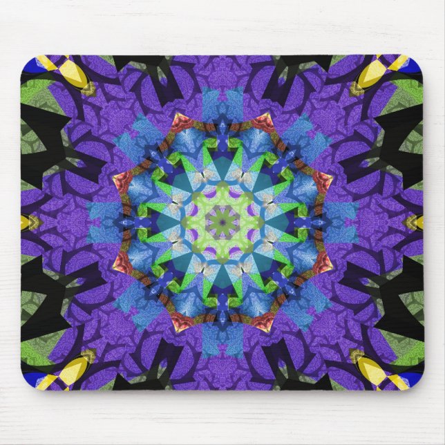 Tapis De Souris Le kaléidoscope de fractale (Devant)