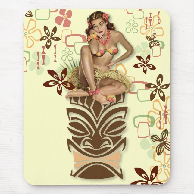 Tapis De Souris Le kitsch BItsch : Hanches de danse polynésienne ! (Devant)
