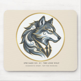 Tapis De Souris Le Leader Loup Solitaire : Spécimen d'entreprise O
