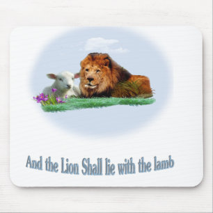 Tapis De Souris Le lion et l'agneau