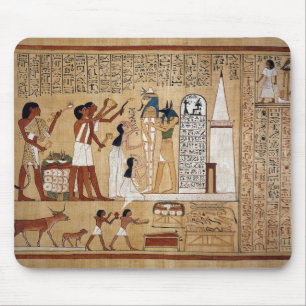 Tapis De Souris Le livre des morts où Anubis est représenté