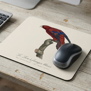 Tapis De Souris Le Lori a franges bleues