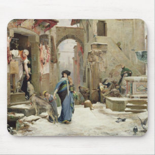 Tapis De Souris Le loup de Gubbio, 1877