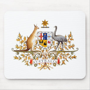 Tapis De Souris Le manteau des bras australien a conçu des