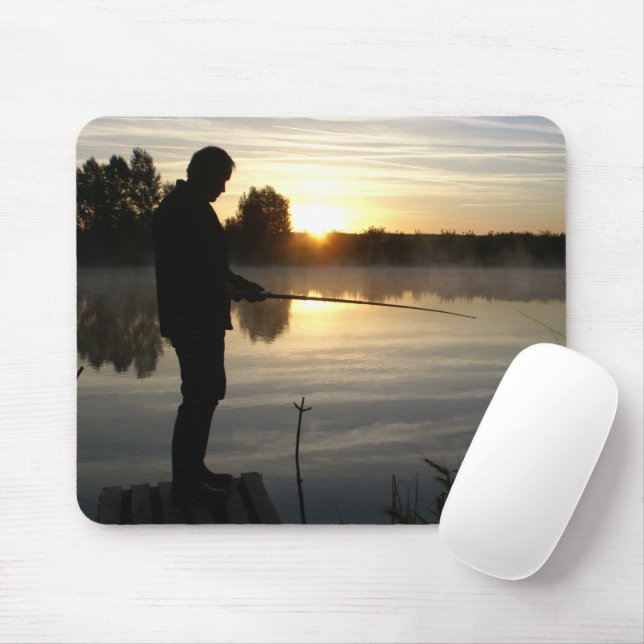 Tapis De Souris Le matin du pêcheur (Avec souris)