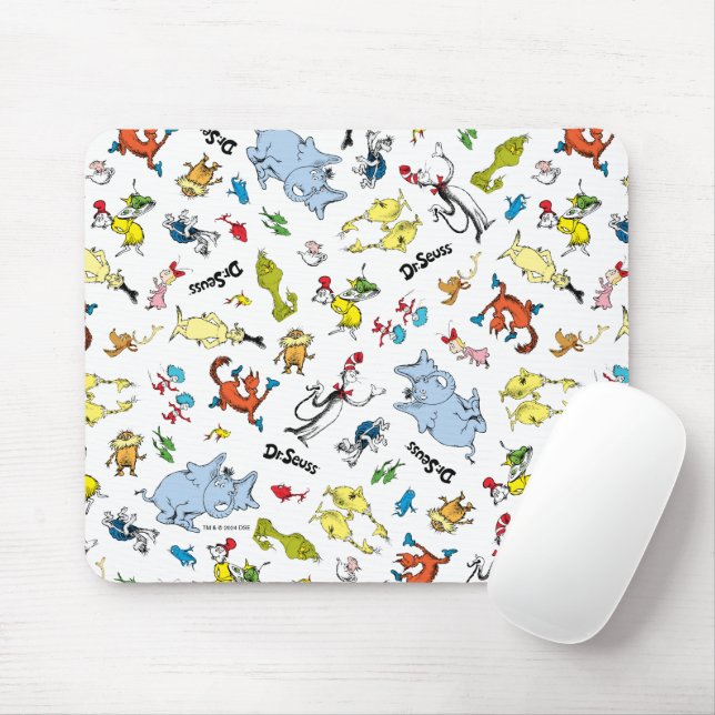 Tapis De Souris Le monde du Dr Seuss Motif (Avec souris)