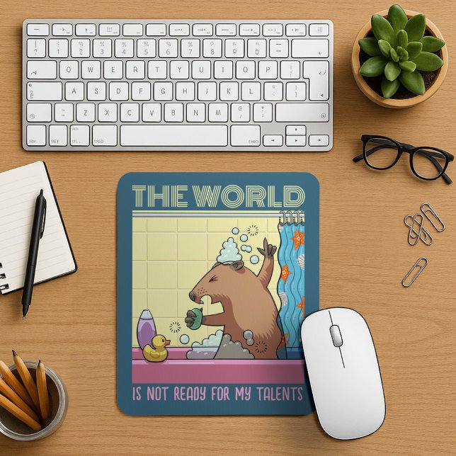 Tapis De Souris Le monde n'est pas prêt à chanter la marmotte (Créateur téléchargé)