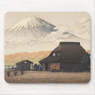 Tapis De Souris Le mont Fuji de l'art de hanga de tibia de