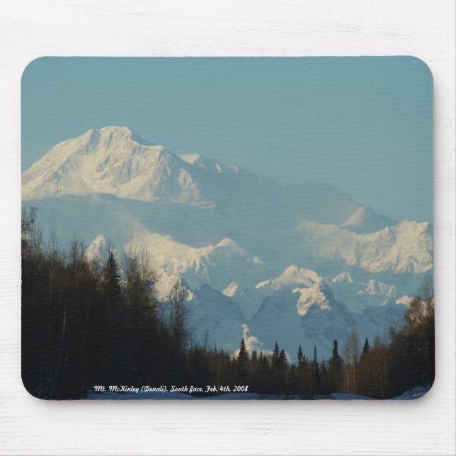 Tapis De Souris Le mont McKinley (Denali), visage du sud, Fe… (Devant)