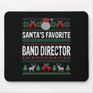 Tapis De Souris Le Nd directeur préféré du Père Noël Noël Ugly Chr