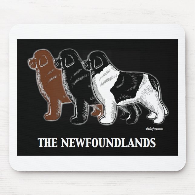Tapis De Souris Le Newfoundlands (Devant)