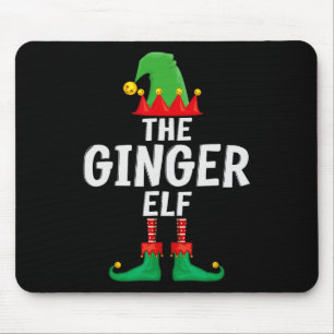 Tapis De Souris Le Noël de la famille assorti de l'elfe au gingemb