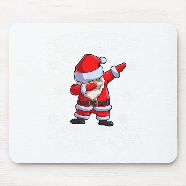 Tapis De Souris Le Noël de l'analyste en cybersécurité préféré du  (Devant)