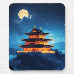 Tapis De Souris Le Palais Céleste à Minuit