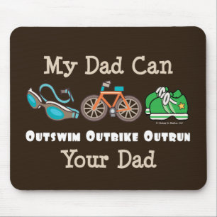 Tapis De Souris Le papa Outswim le triathlon dépassé par Outbike