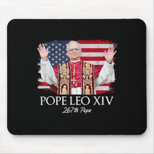 Tapis De Souris Le Pape Leo Xiv Robert Francis Prévost Premier Amé