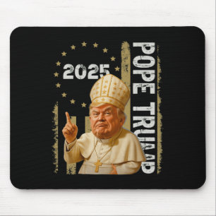 Tapis De Souris Le pape Trump drôle Trump Vatican Christian Retro 