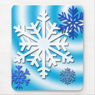 Tapis De Souris Le pays des merveilles de flocon de neige