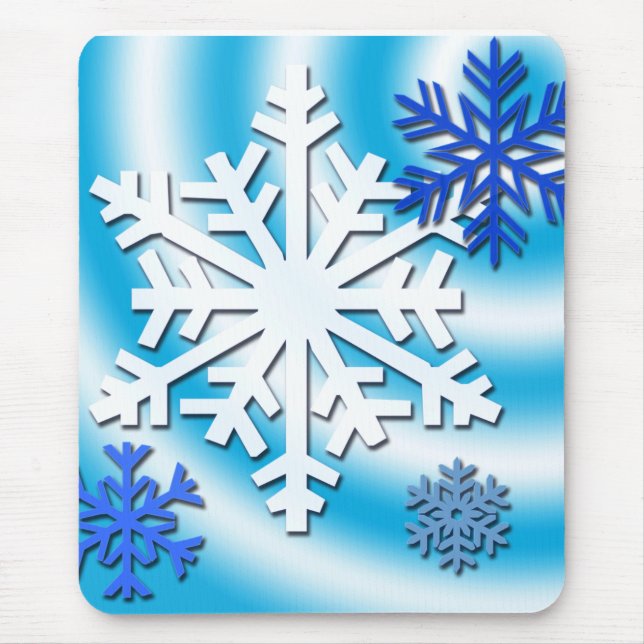 Tapis De Souris Le pays des merveilles de flocon de neige (Devant)