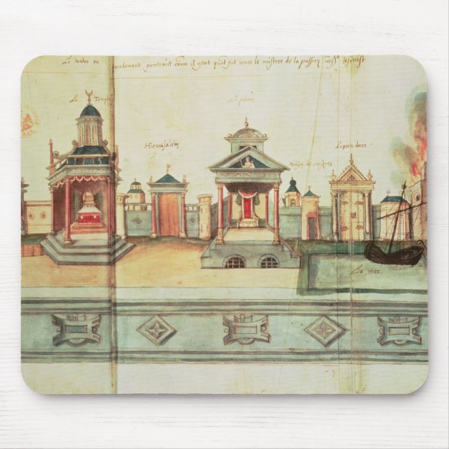 Tapis De Souris Le paysage pour le jeu de mystère de Valenciennes (Devant)
