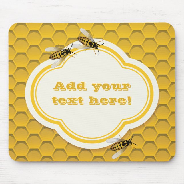 Tapis De Souris Le peigne de miel et les abeilles (Devant)