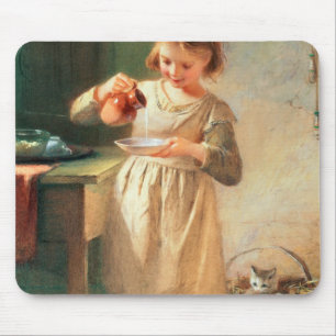 Tapis De Souris Le petit déjeuner de Kitty