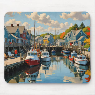 Tapis De Souris Le Petit Village de Pêcheurs