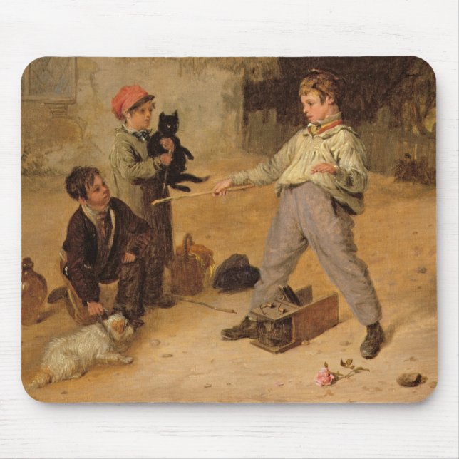 Tapis De Souris Le piège de rat (huile sur le panneau) (Devant)