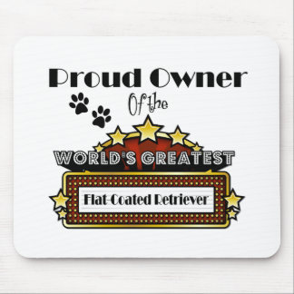 Tapis De Souris Le plus grand chien d'arrêt Plat-Enduit du monde