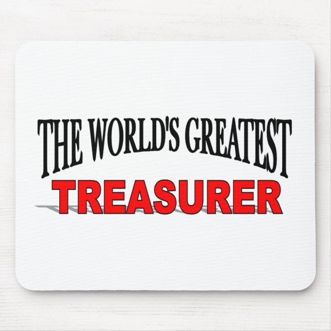 Tapis De Souris Le plus grand trésorier du monde (Devant)