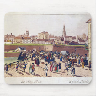 Tapis De Souris Le pont chez Leopoldstadt, Vienne, 1780