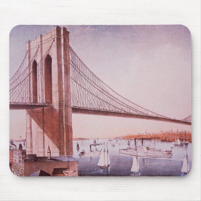 Tapis De Souris Le pont de Brooklyn (Devant)