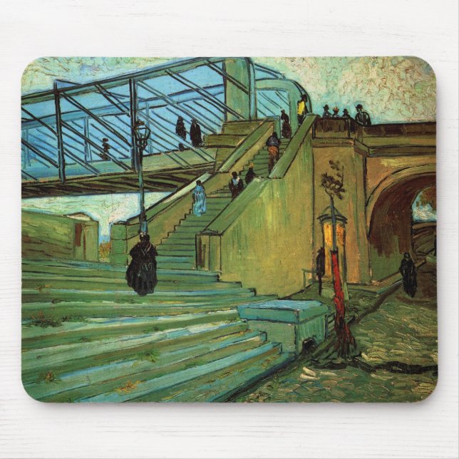 Tapis De Souris Le pont Trinquetaille par Vincent van Gogh (Devant)