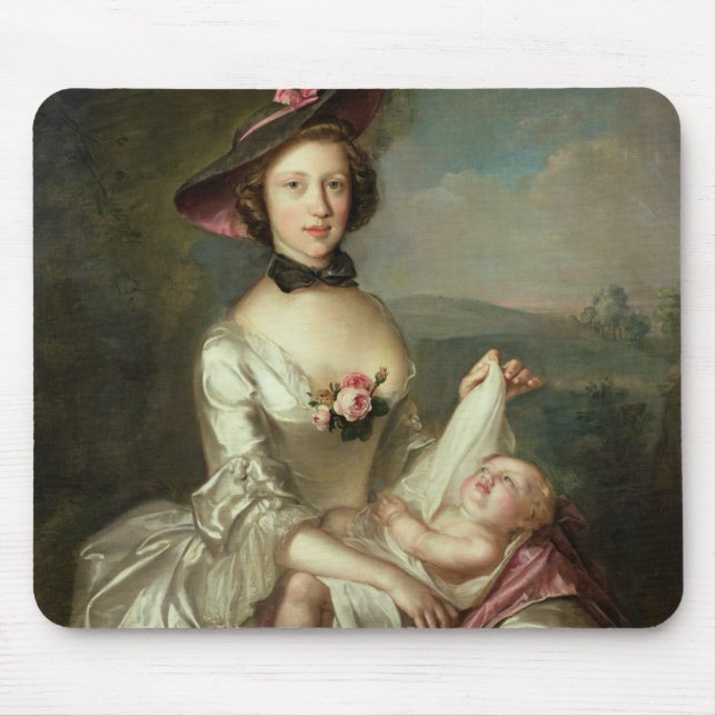 Tapis De Souris Le portrait de Madame, a indiqué pour être (Devant)