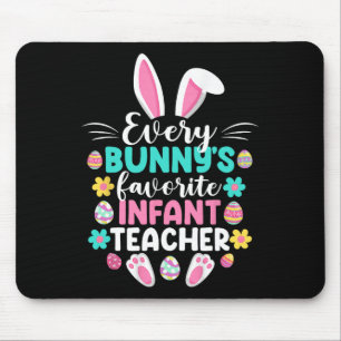 Tapis De Souris Le Professeur Favori de chaque lapin Fun Pâques D