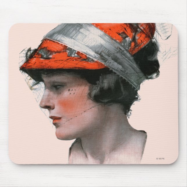 Tapis De Souris Le profil de la femme (Devant)