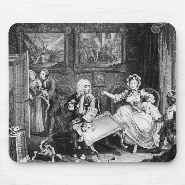 Tapis De Souris Le progrès d'une prostituée, plat II, querelles (Devant)