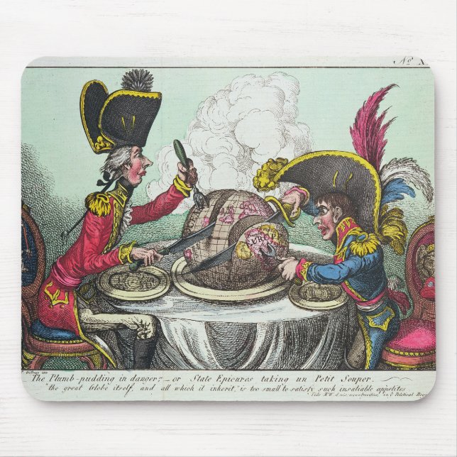 Tapis De Souris Le pudding de prune en danger, 1805 (Devant)