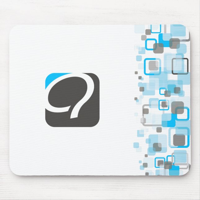 Tapis De Souris Le Q Mousepad - bleu de Quaero (Devant)