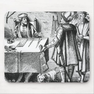 Tapis De Souris Le récepteur des impôts, après une gravure sur