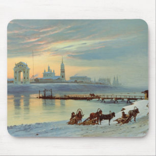 Tapis De Souris Le remblai d'Angara à Irkoutsk, 1886