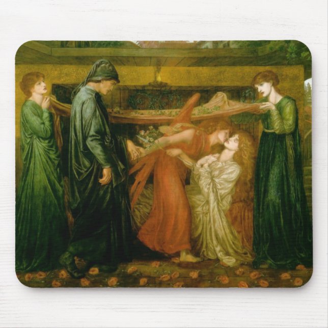 Tapis De Souris Le rêve de Dante à l'heure de la mort de Béatrice (Devant)