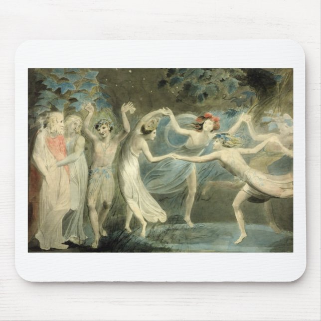 Tapis De Souris Le rêve d'une nuit d'été par William Blake (Devant)