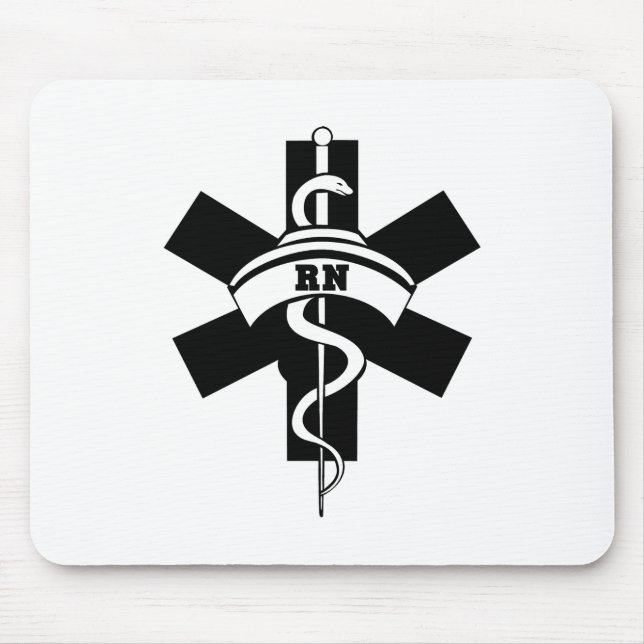 Tapis De Souris Le RN soigne le symbole Médicale (Devant)