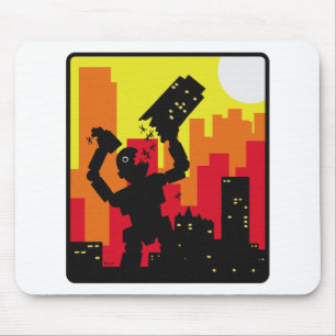 Tapis De Souris Le robot détruisent