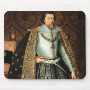 Tapis De Souris Le Roi James I de l'Angleterre (1566-1625) (huile