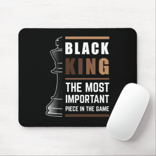 Tapis De Souris Le Roi Noir La Pièce La Plus Importante Dans Le Je
