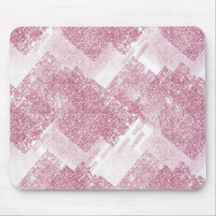 Tapis De Souris Le rose brille sur le blanc.